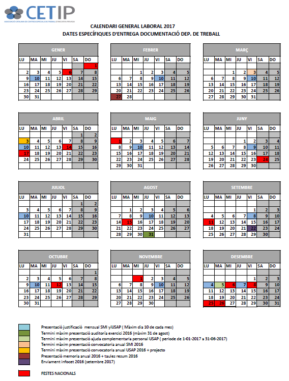 Calendari 2017